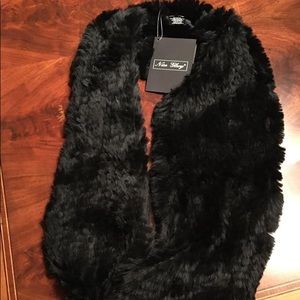 Rex Rabbit Fur Infinity Scarf NWT (Nice Glory)